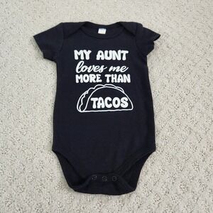 Baby My Aunt loves me more than tacos bodysuit size 6 months